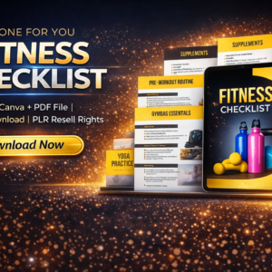 Printable Fitness Checklist with PLR & Resell Rights