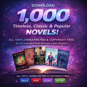 1000 Legendary Classic Novels Collection Digital • Private Label Rights • 100% Royalty-Free