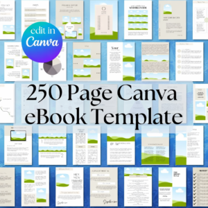 All-in-One Canva eBook Template – 250 Pages for Courses, Workbooks & Digital Products