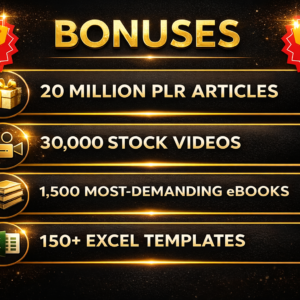 Ultimate 2 Million eBooks Bundle + 2 Million PLR Articles | Resell, Rebrand & Profit