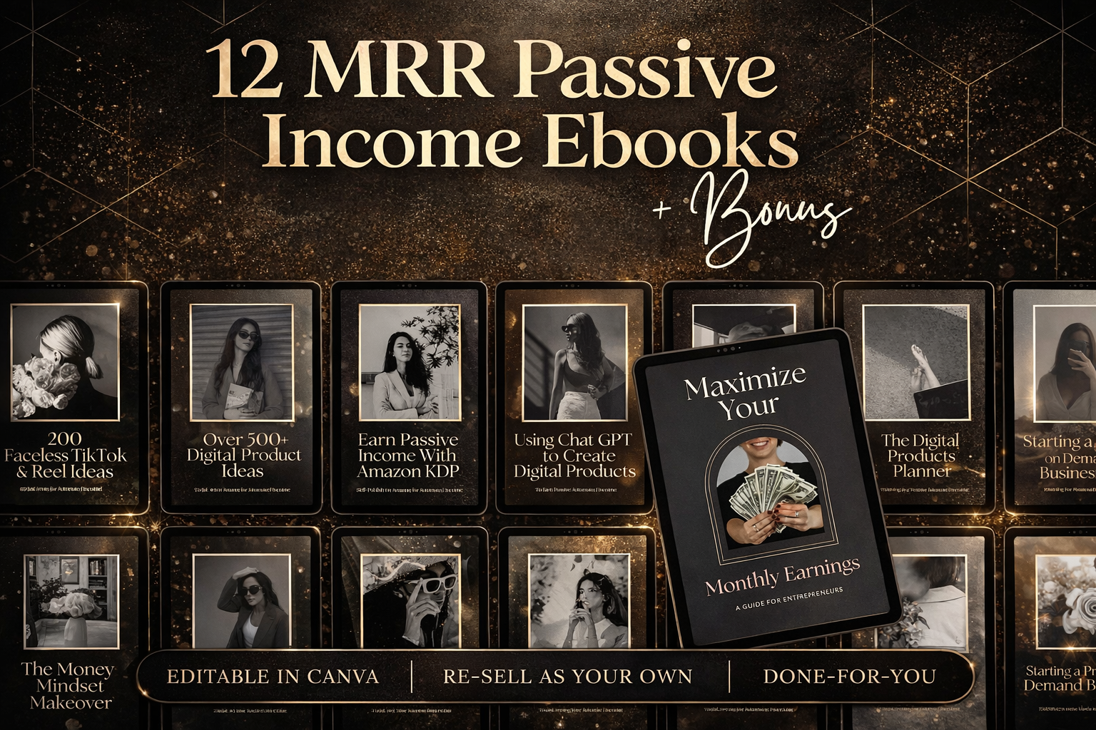 Done-For-You Passive Income eBooks | Master Resell Rights & PLR | Instant Digital Profits