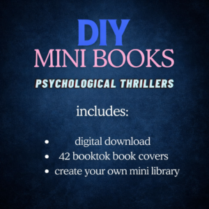 Psychological Thriller DIY MiniBooks (Digital PDF Printables)