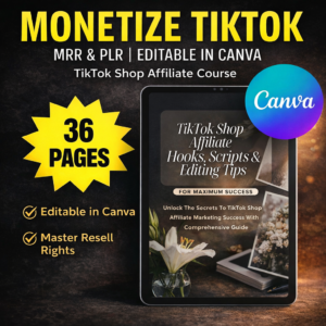 Viral TikTok Shop Affiliate Hooks & Scripts – Ready-to-Use Content to Boost Sales | PLR + MRR Resell Rights | 2025