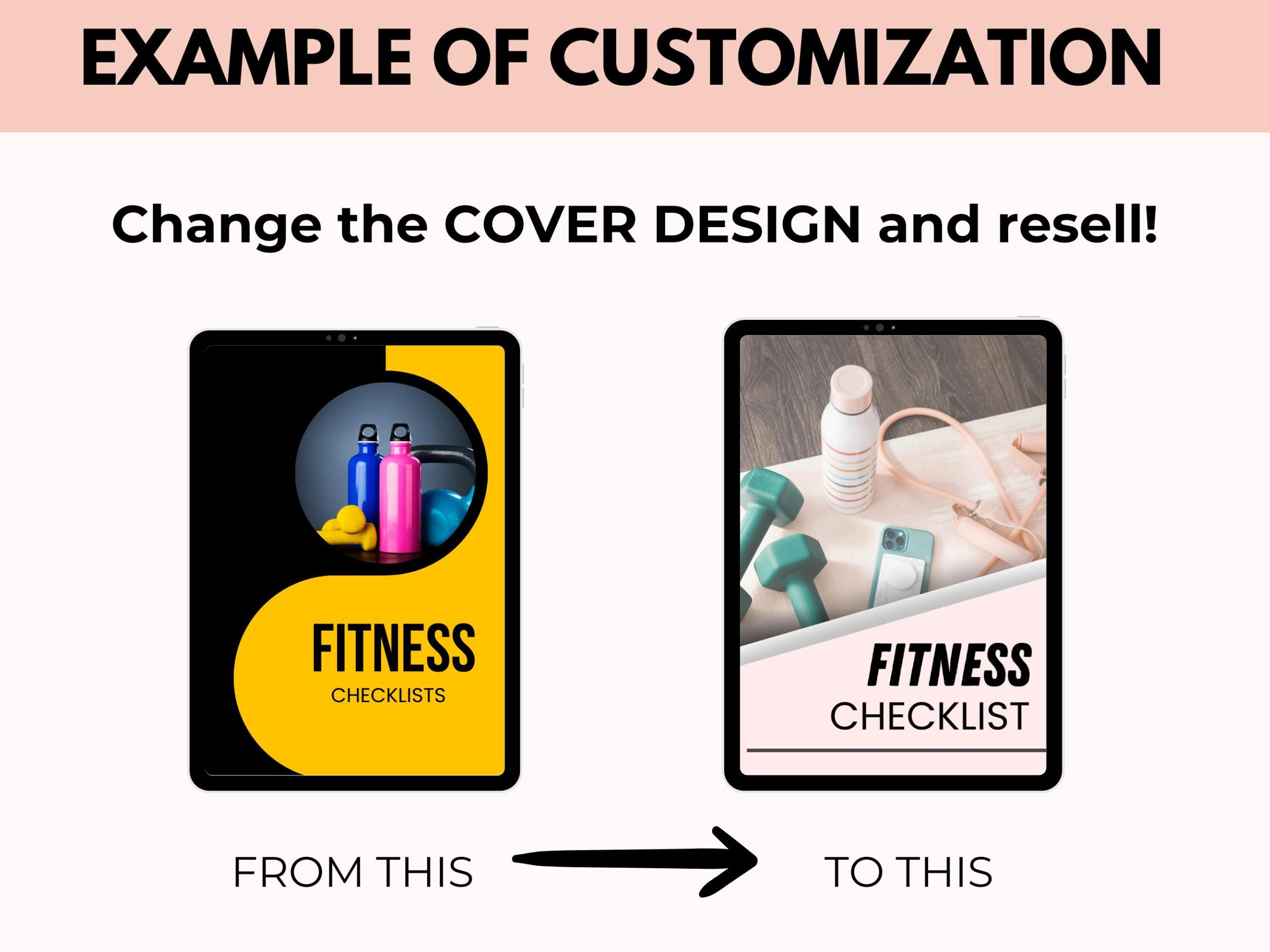 Printable Fitness Checklist with PLR & Resell Rights - Image 2