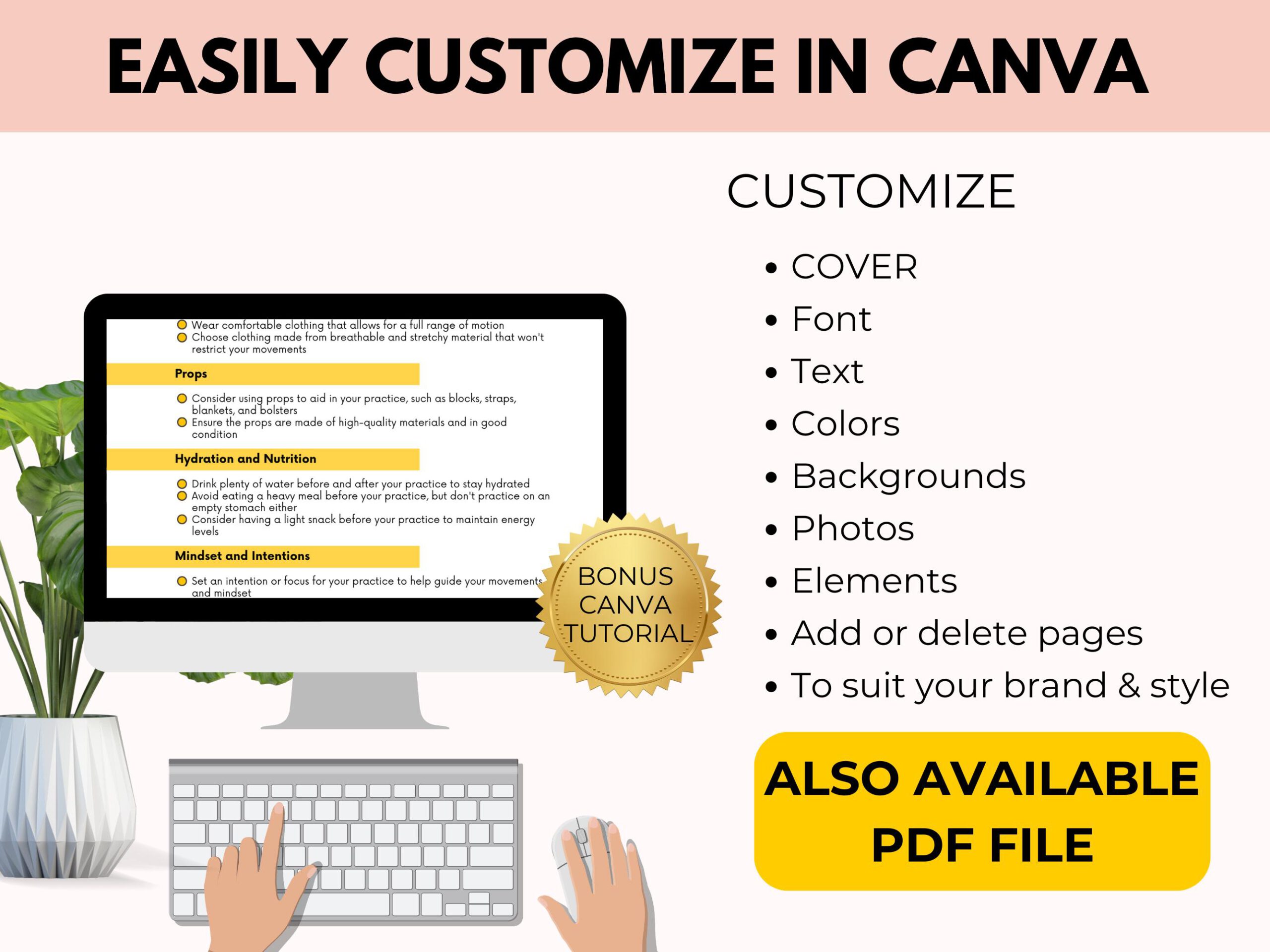 Printable Fitness Checklist with PLR & Resell Rights - Image 3