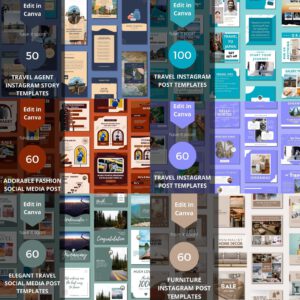 3500+ Canva Editable Social Media Templates Mega Bundle | PLR & MRR | Ready to Post & Resell