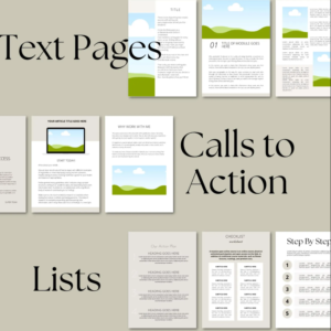 All-in-One Canva eBook Template – 250 Pages for Courses, Workbooks & Digital Products