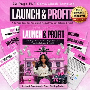 PLR eBook Template – 32 Page DIY Digital Product