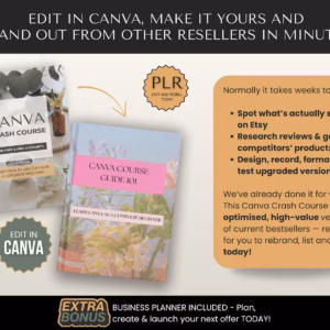 Canva Crash Course PLR – Editable Video & eBook Training System